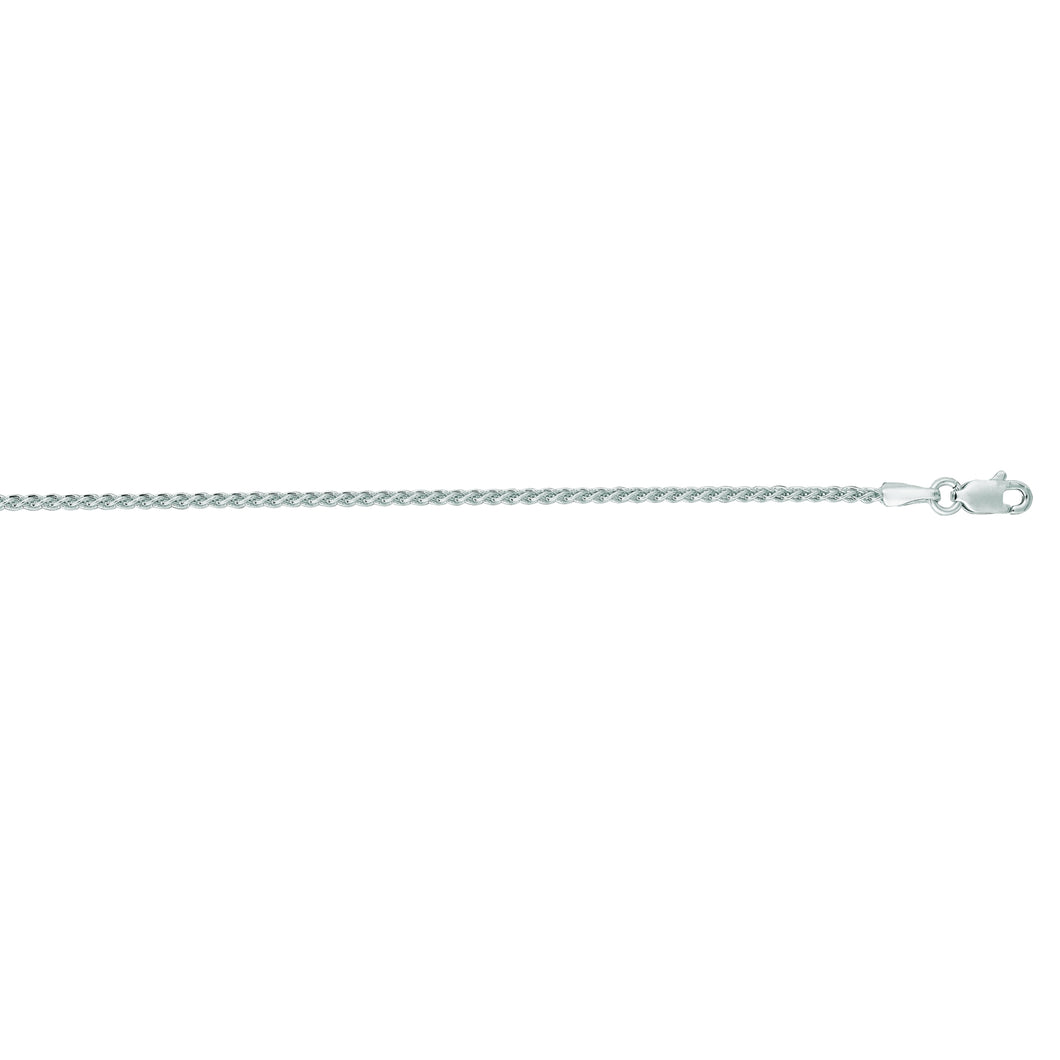 14K Gold 1.5mm Round Wheat Chain