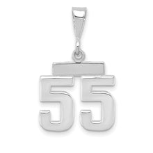 Load image into Gallery viewer, 14kw Small Polished Number 55 Charm
