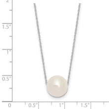 Load image into Gallery viewer, 14K White Gold 10-11mm Round White FWC Pearl Rope Necklace
