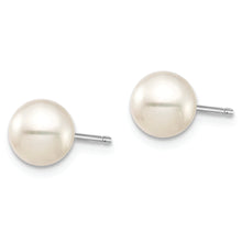 Load image into Gallery viewer, 14K White Gold 6-7mm Round White and Black FWC Pearl 2 Earrings Set
