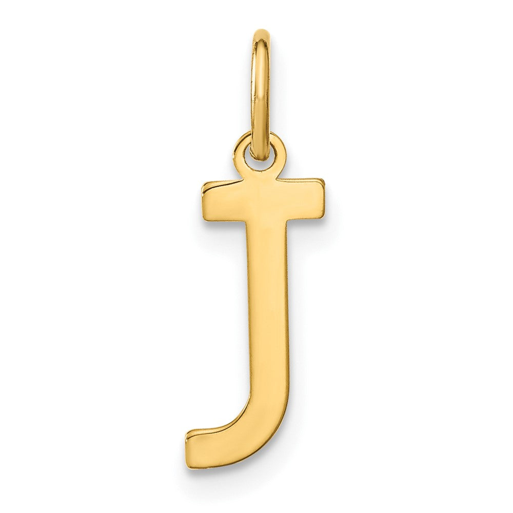 14ky Lowercase Letter J Initial Pendant