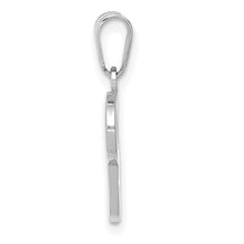 Load image into Gallery viewer, 14KW White Gold Script Letter P Initial Pendant
