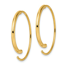 Load image into Gallery viewer, 14k Polished Threader Earrings
