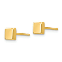 Load image into Gallery viewer, 14k Polished Square Post Ear
