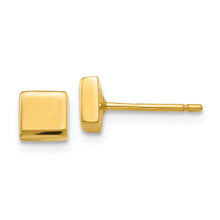 Load image into Gallery viewer, 14k Polished Square Post Ear
