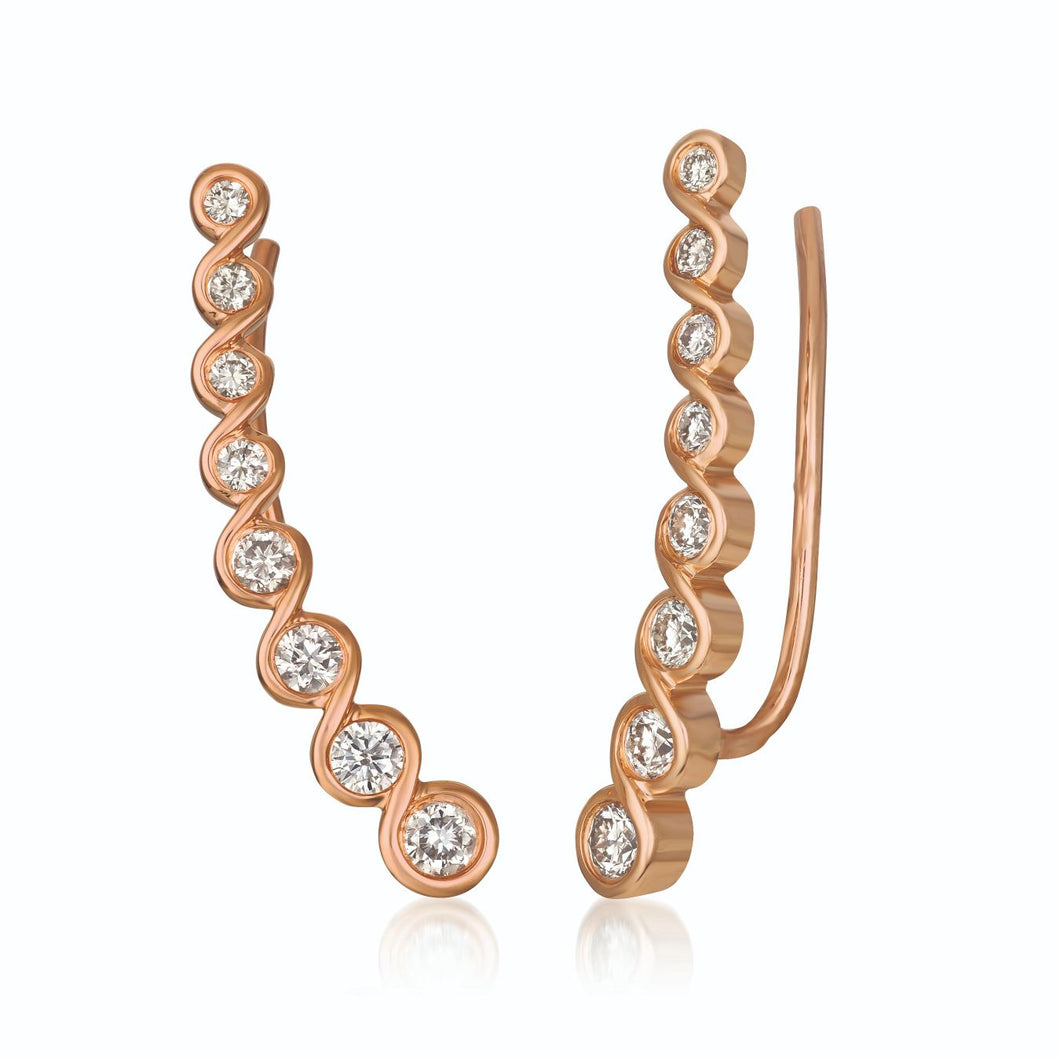 Le Vian� Ear Climber featuring 1/2 cts. Nude Diamonds� set in 14K Strawberry Gold�