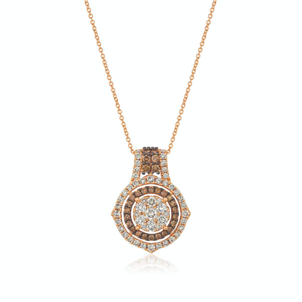 Le Vian� Pendant featuring 1 1/2 cts. Nude Diamonds�, 1/2 cts. Chocolate Diamonds� set in 14K Strawberry Gold�