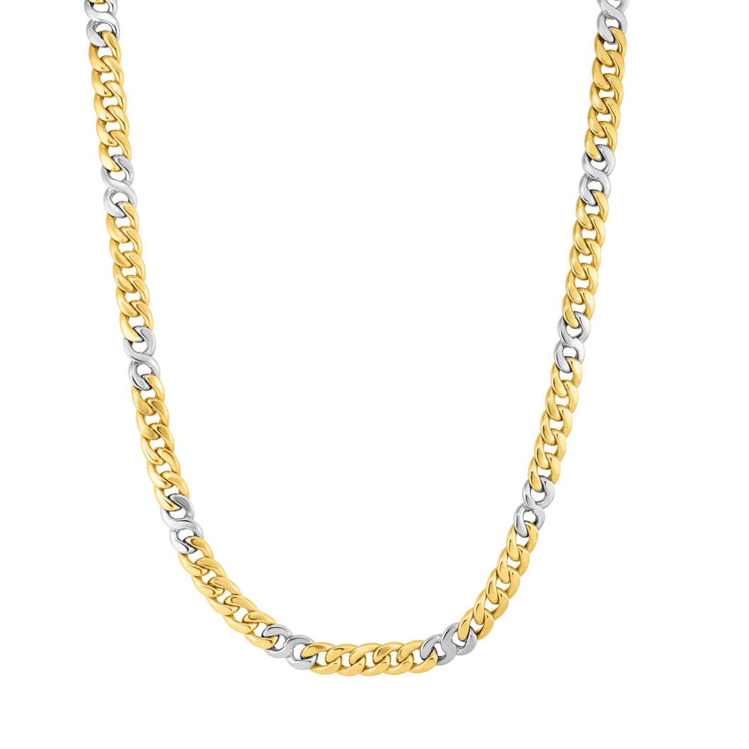 14K Fancy Figaro Cuban Link