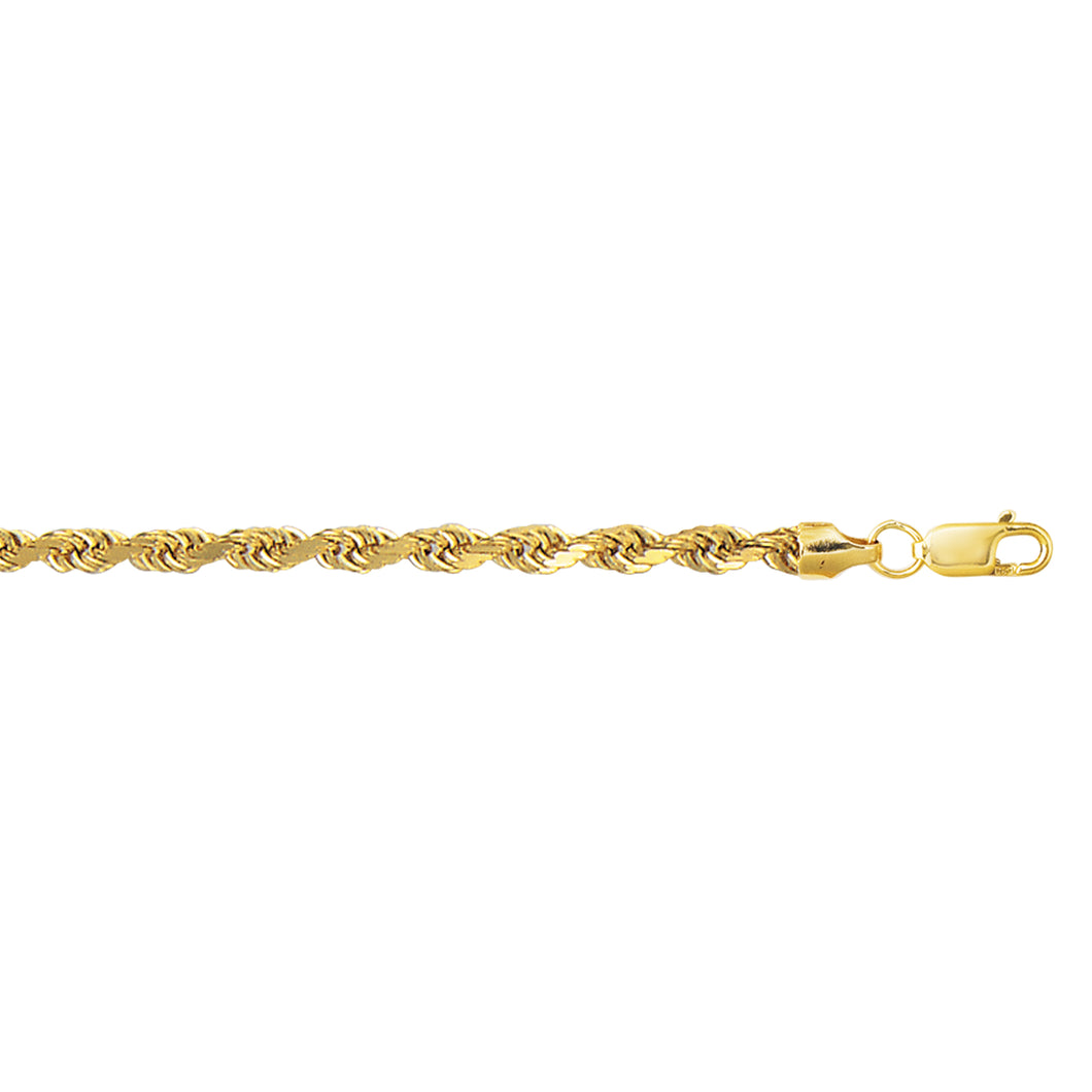 10K Gold 5mm Lite Rope Chain
